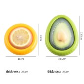 4pcs Silicone Material Fruit and Vegetable Preservation Box, Small and Cute Fruit Storage Containers for Fridge