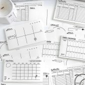 Happy Recorder Series Original Design Glistening Light Creative Loose Leaf Scrapbooking Hand Accounts Paper Creative Series Memo