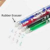Hot sell school stationery office supplies erasable gel pen  erasable ink natural pen with eraser
