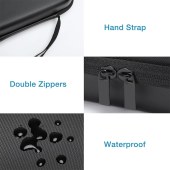 EVA Electronics Organizer Family Cable Bag Hard Shell Tech Case for Chargers and Cords Electronic Storage Bag with Handle