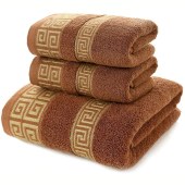 70*140cm Towels Luxury Cotton Bath Skin-Friendly Luxury Embroidery Towel White Hotel Spa Bath Towel
