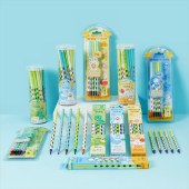Grooves HB Pencils Colorful Barrel Pencil student use writing pencil with Dipping