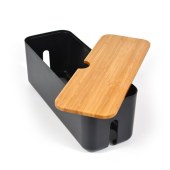 Cable Storage Box Power Strip Wire Case Anti Dust Charger Socket Organizer Desktop Network Line Storage Bin