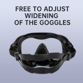 Frameless Diving Mask and Snorkel Set, Tempered Glass, Seal Silicone Skirt, One Window Function, Adult Swimming Goggles