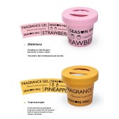 No Fire Aromatherapy Car Perfume Home Fragrance Purification Air Freshener in Gel Form Solid Ice Cream Fragrance Made of Paper
