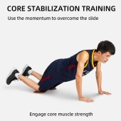 Sliding Pad Double-sided Sliding Plate Yoga Fitness Plate Leg Muscle Balance Training Equipment Slide Disc