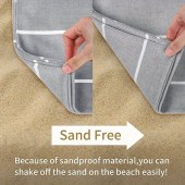 Large Size Quick Dry Sand Free Quick Dry stripe 100% cotton fringe beach towel