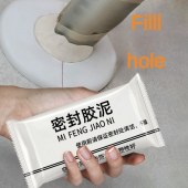 Air conditioning hole sealing glue household sewer pipe sealing glue wall hole dormitory air conditioning hole sealing rubber mastic sealing putty sealant