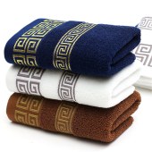 70*140cm Towels Luxury Cotton Bath Skin-Friendly Luxury Embroidery Towel White Hotel Spa Bath Towel