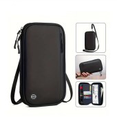 Document Protection Cover Hanging Neck Pouch Abroad Ticket Crossbody Shoulder Organizer Bag Travel Wallet Passport Card Holder