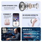 2024 Tws Mini In-ear Headphone 5.3 Sports Gaming Headset Led Display With Power bank Wireless Earbuds Earphone