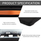 business laptop bag 15.6 for HP Dell ASUS Macbook Zipper Front Accessories Laptop Briefcase Case Bag Sleeve Business Men Women