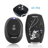 EU Plug Waterproof Wireless Doorbell with 36 Chimes Single Receiver Plug-in Type Door Bell Cordless Smart Home Door Bells