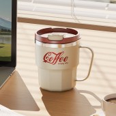 400ML 304 Stainless Steel/PP Mugs Portable Leak-Proof Handle Cup Water Tea Milk Coffee Cup Mugs