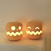 Cute Pumpkin Night Light USB Rechargeable Touch Sleeping Lamp Holiday