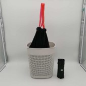 Large Size Plastic PO Poly Trash Garbage Bags Black  Disposal  Trash Bags Heavy Duty Reufse draw strings trash bag