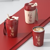 New Design Double Wall Stainless Steel Water Tumbler 2 in 1 Lid Drinking Coffee Mugs Insulated Coffee Cup 620/520ml