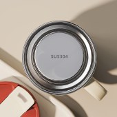 400ML 304 Stainless Steel/PP Mugs Portable Leak-Proof Handle Cup Water Tea Milk Coffee Cup Mugs