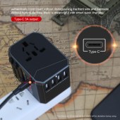 Smart Universal World International Euro Europe EU To US UK Travel Power Plug Adapter Converter USB A C European Adaptor