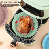Silicone Air Fryer Liners, 5Pcs Air Fryer Silicone Reusable Liners Square,Food Safe Air Fryers Oven Accessories,Replacement of Flammable Parchment Liner Paper,Silicone Baking Tray Pots