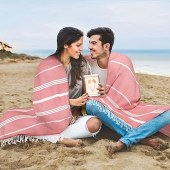 Large Size Quick Dry Sand Free Quick Dry stripe 100% cotton fringe beach towel