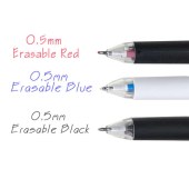 3 in 1 Erasable pen Multi-function erasable Gel Pens 0.5mm Red Black Blue multi-color heat erasable ball pen School supplies