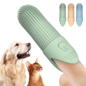 Fingerbrush, Dog Fingerbrush Toothbrush Kit, Silicone Finger Teeth Brush, Full Surround Bristles for Easy Teeth Cleaning, Teeth/Dental Care Tool for Puppies, Cats and Small Pets