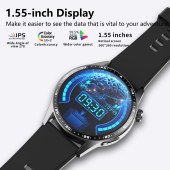 F400 1.55 Inch Screen Smart Watch Support ECG/ Blood Oxygen / Blood Sugar / 150+ Sports Mode