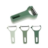 Spot model kitchen tools multi-purpose stainless steel peeler foldable 3 in 1 multi-function combination peeler knife