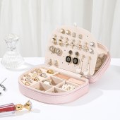 Portable PU Two-Lyer Jewelry Storage Box