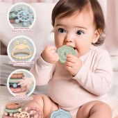 Stacking Cups Toy Fun Educational Baby Toys Silicone Soft Teething Toy Castle Frog Learning Tower Blocks for Infants Toddlers