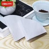200 pcs V02 Coffee Paper Filter Bag Shape Disposable Portable Drip Coffee Filter Paper For Hand Drip Coffee