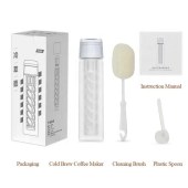 Professional Leak-Proof Ice Cold Brew Coffee Bottle Glass Coffee Pot Tea Infuser Cold Brew Coffee Maker
