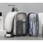Multi-Function Portable Travel Bag PU Waterproof Makeup Organizer and Hanging Cosmetic Bag Convenient Organization Storage