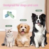 Fingerbrush, Dog Fingerbrush Toothbrush Kit, Silicone Finger Teeth Brush, Full Surround Bristles for Easy Teeth Cleaning, Teeth/Dental Care Tool for Puppies, Cats and Small Pets