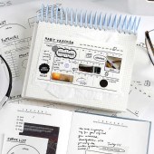 Happy Recorder Series Original Design Glistening Light Creative Loose Leaf Scrapbooking Hand Accounts Paper Creative Series Memo