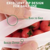 Biodegradable Resealable Sandwich Zip Lock (18x17cm) 50 Bags Per Box