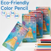 Coloured Pencil sets stationary 48 colours pencils 3.5 inches for Kids school Drawing
