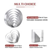 6/7/8/9inch Cake Mold Rings, 304 Stainless Steel Mousse Cake Ring, Perforated Tart Rings, Pancake Molds, Baking Tools, Kitchen Gadgets, Kitchen Accessories, Home Kitchen Supplies
