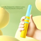 High Quality Kids Adults Colorful Soft Beaded Skipping Rope Long Oblate Pp Handle Segmented Long Jump Rope