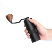 Portable Adjustable Setting Drip Coffee Grinder 15g Wood Hand Mill Conical Burr Manual Coffee Grinder
