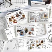 Happy Recorder Series Original Design Glistening Light Creative Loose Leaf Scrapbooking Hand Accounts Paper Creative Series Memo