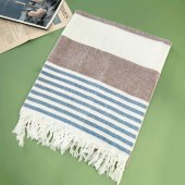 Fashionable Stripe Turkish Towel Cotton Beach Towel for Traveling Gift Beach Use Sand Free Beach Towel