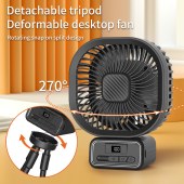 2024 New Oscillating Baby Stroller Fan, Large-Capacity 6-Inch Multi-Functional Octopus Fan for Desktop and Camping Use