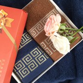 70*140cm Towels Luxury Cotton Bath Skin-Friendly Luxury Embroidery Towel White Hotel Spa Bath Towel