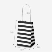 Recyclable Kraft Paper Bags Gift Shopping Carry Retail Bag with Handle Birthday Gift Bags Christmas Gift Bags