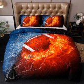 Polyester Bedding 3D Quilt Cover Set 3D Printed 100% Microfiber 3 Pcs Reactive Printing Bedding set