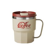 400ML 304 Stainless Steel/PP Mugs Portable Leak-Proof Handle Cup Water Tea Milk Coffee Cup Mugs