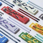 HB Standard High Quality 12-Piece Stationery Dipping Pencil Set Hexagonal Paper Pencils with Eraser Colorful Lead for Students
