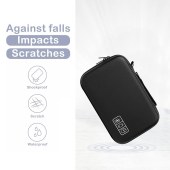 EVA Electronics Organizer Family Cable Bag Hard Shell Tech Case for Chargers and Cords Electronic Storage Bag with Handle